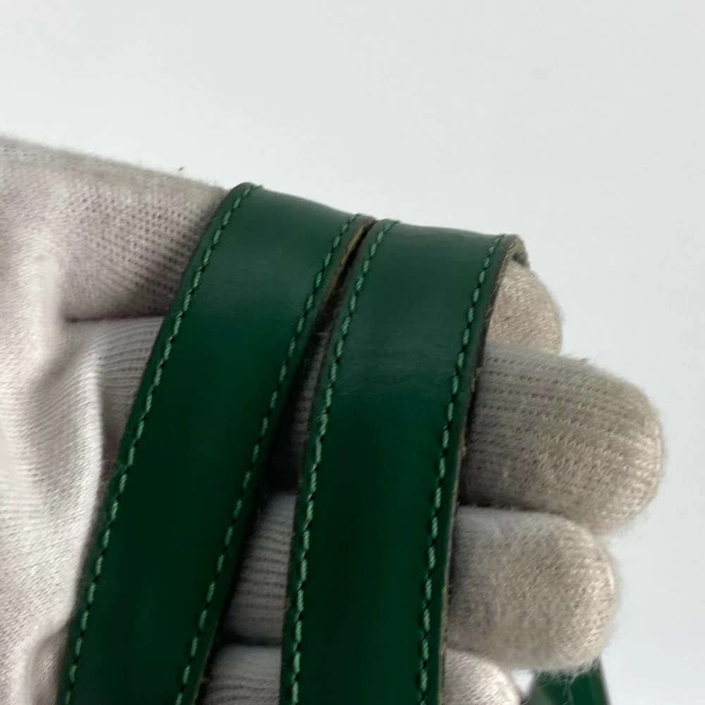 Louis Vuitton Bag Shopping Epi Jacques Saint Handbag Green Borneo Tote Shoulder - Picture 11 of 15